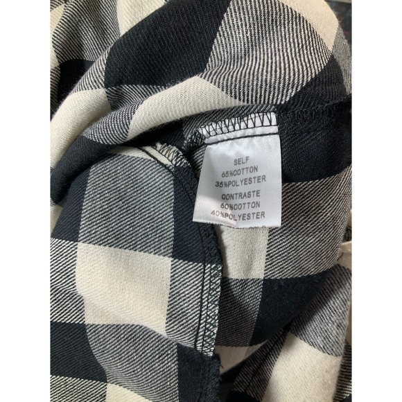 Built by Dreamers Buffalo Plaid Button/Zip Up hoodie SMALL - Picture 7 of 7